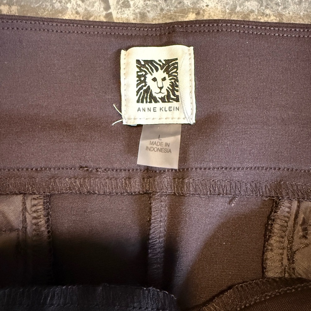 Anne Klein Chocolate Brown Pants Large - Picture 2 of 7